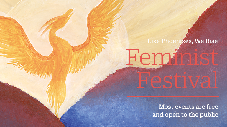 Graphic with painted Phoenix