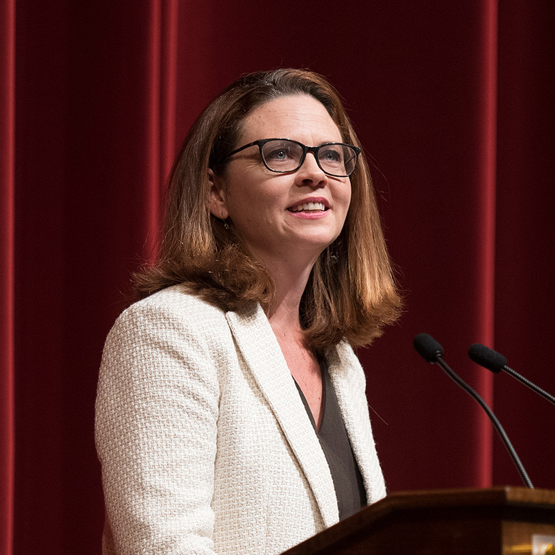 Tania Tetlow at Podium
