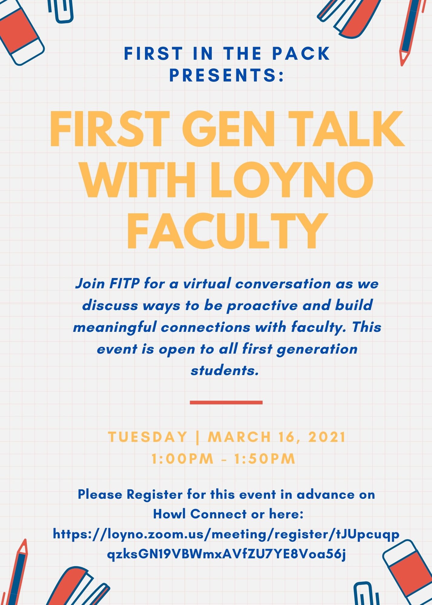 First Gen Event Flyer