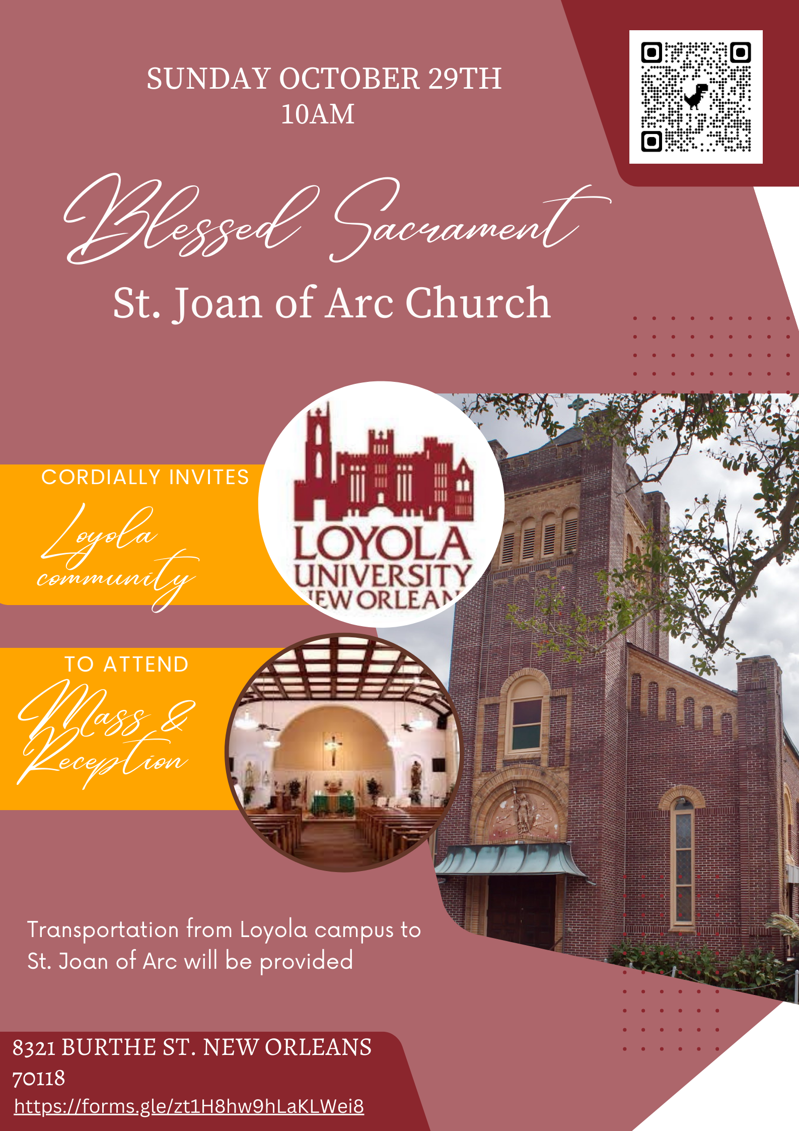 Mass at Blessed Sacrament