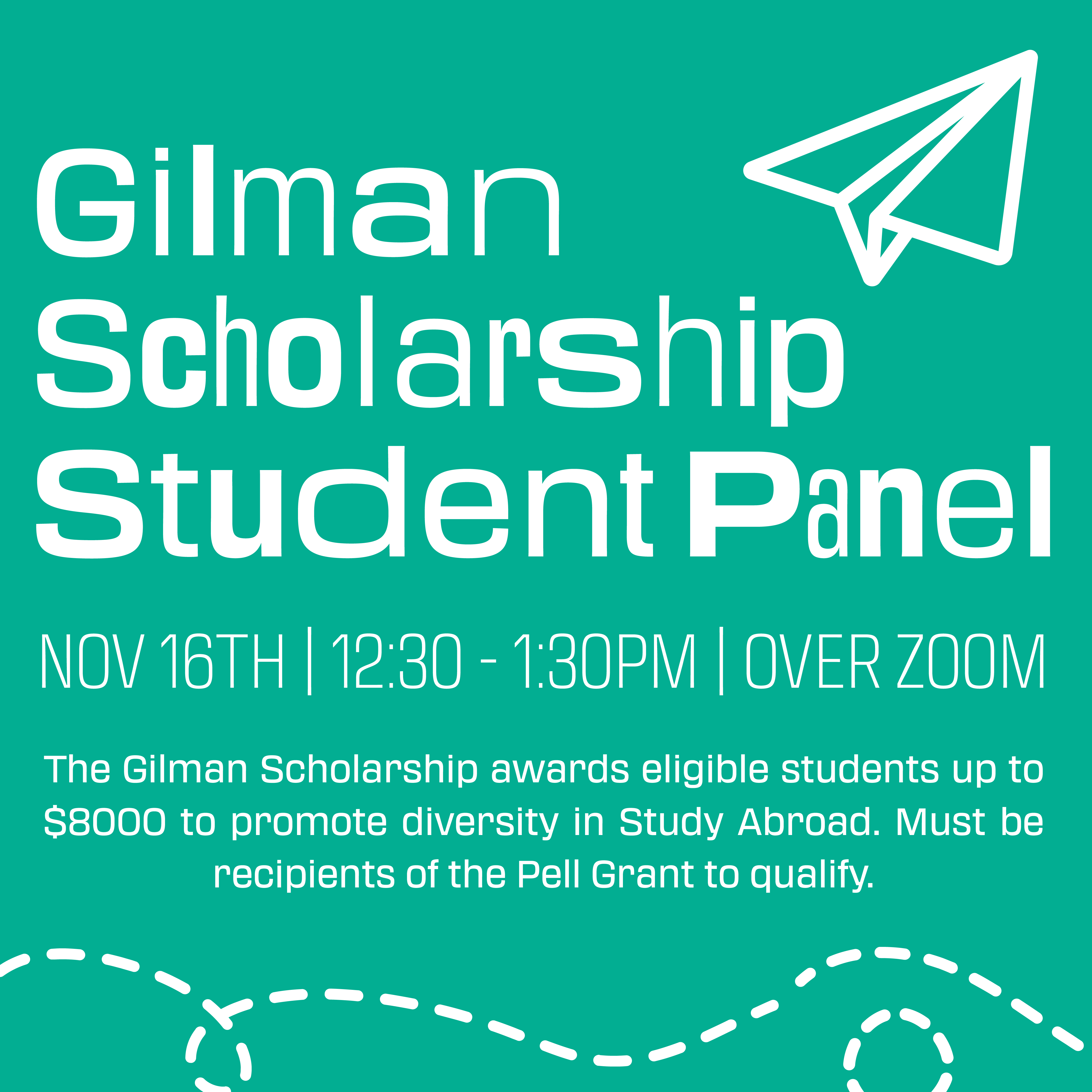 event flyer featuring white text on a teal background. text provides time and date information about the event.
