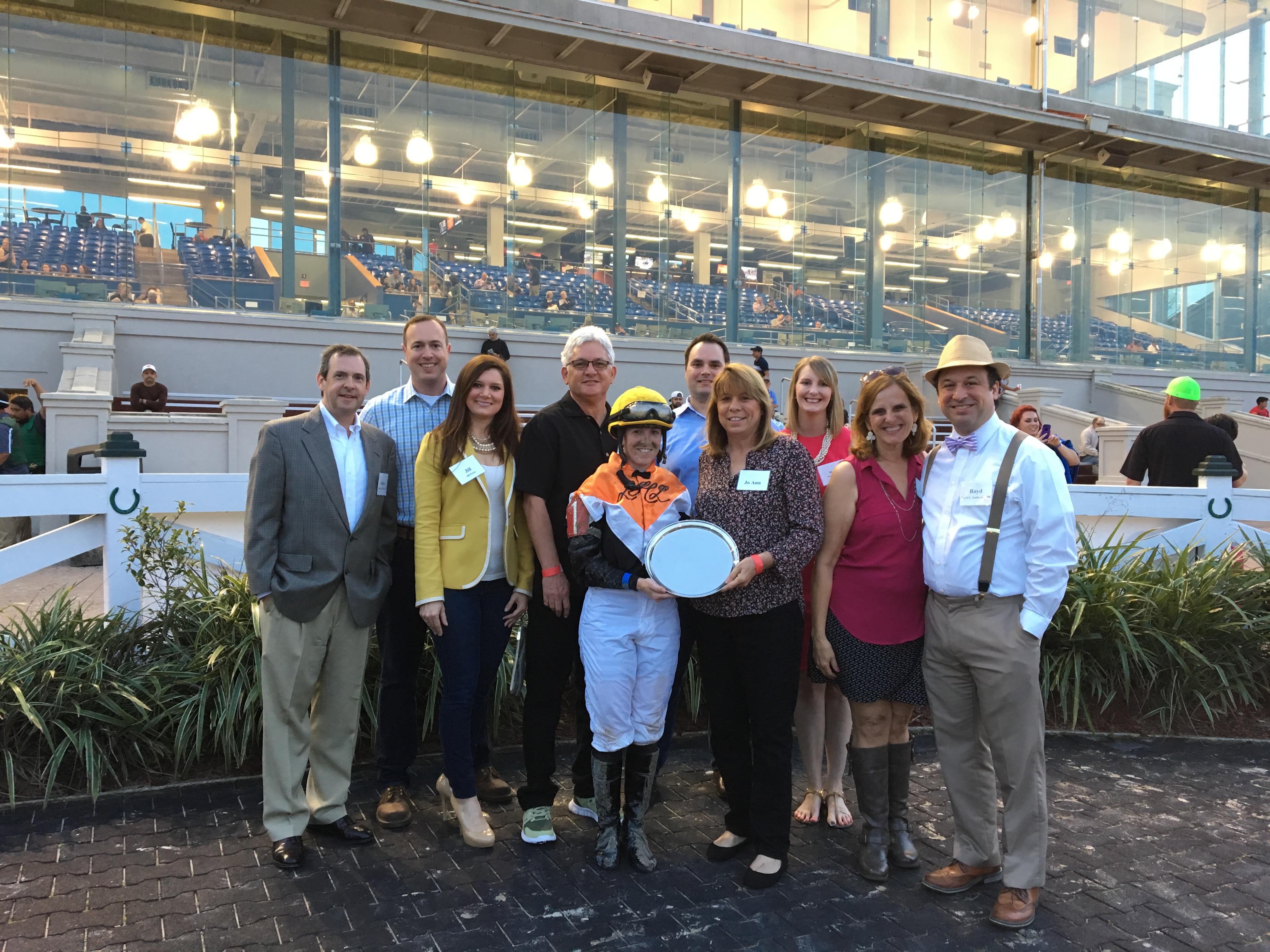 Alumni attendees at the Race Course
