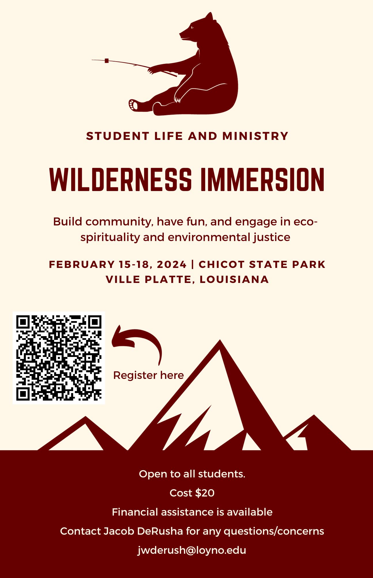 Wilderness Immersion TRip Loyola University New Orleans
