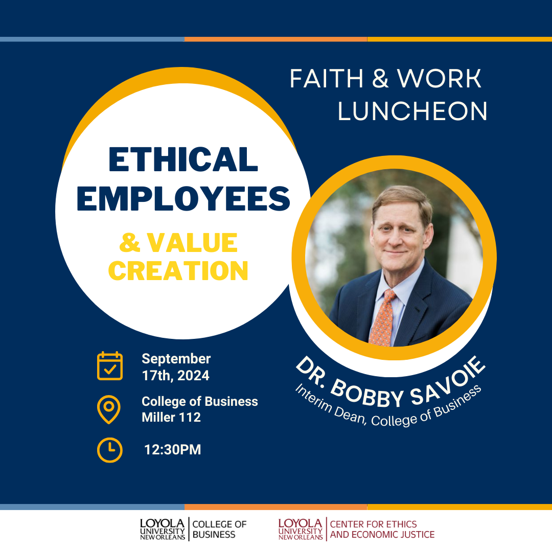 Bobby Savoie Faith and Work