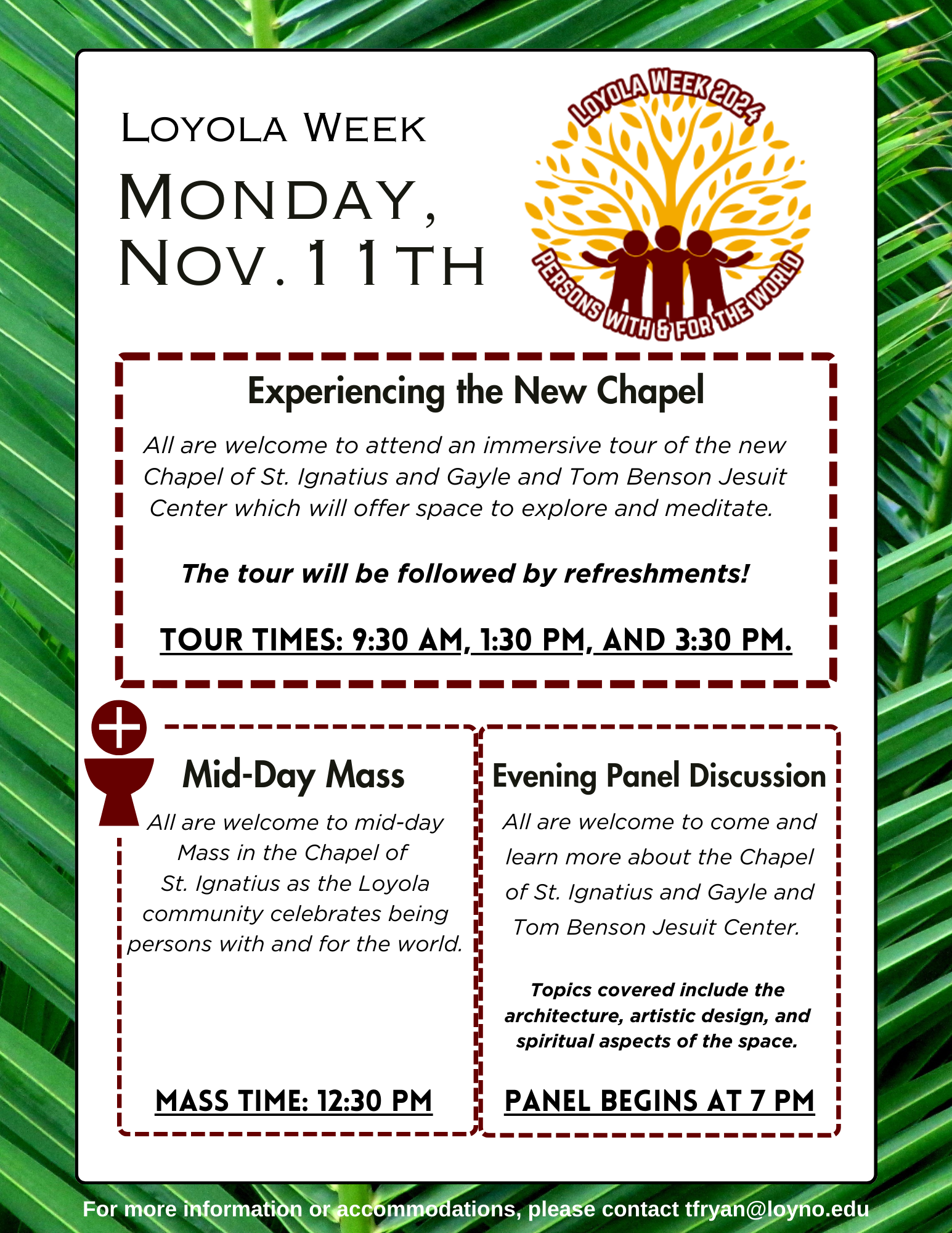 Loyola Week Chapel Panel
