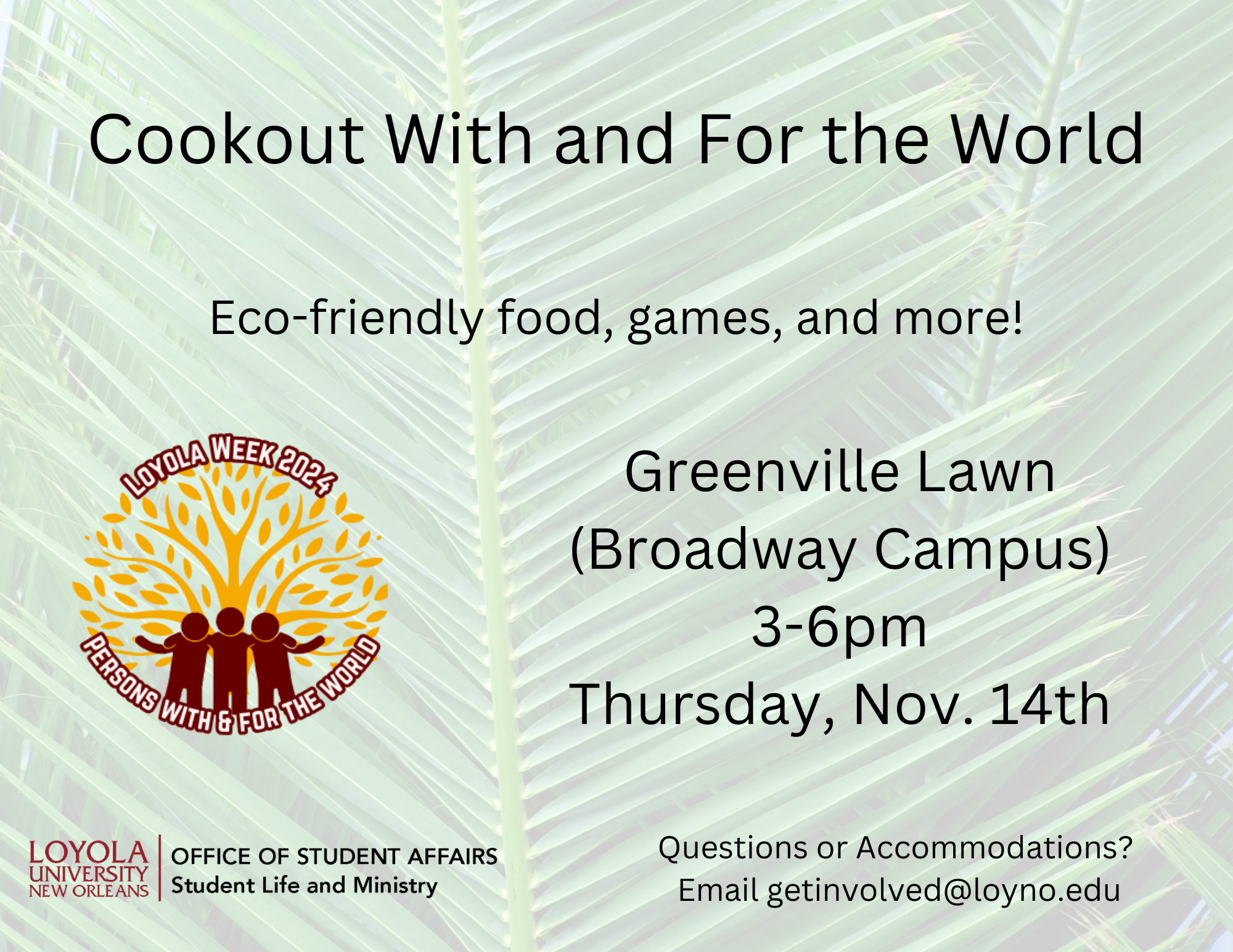 Loyola Week Cookout for the World