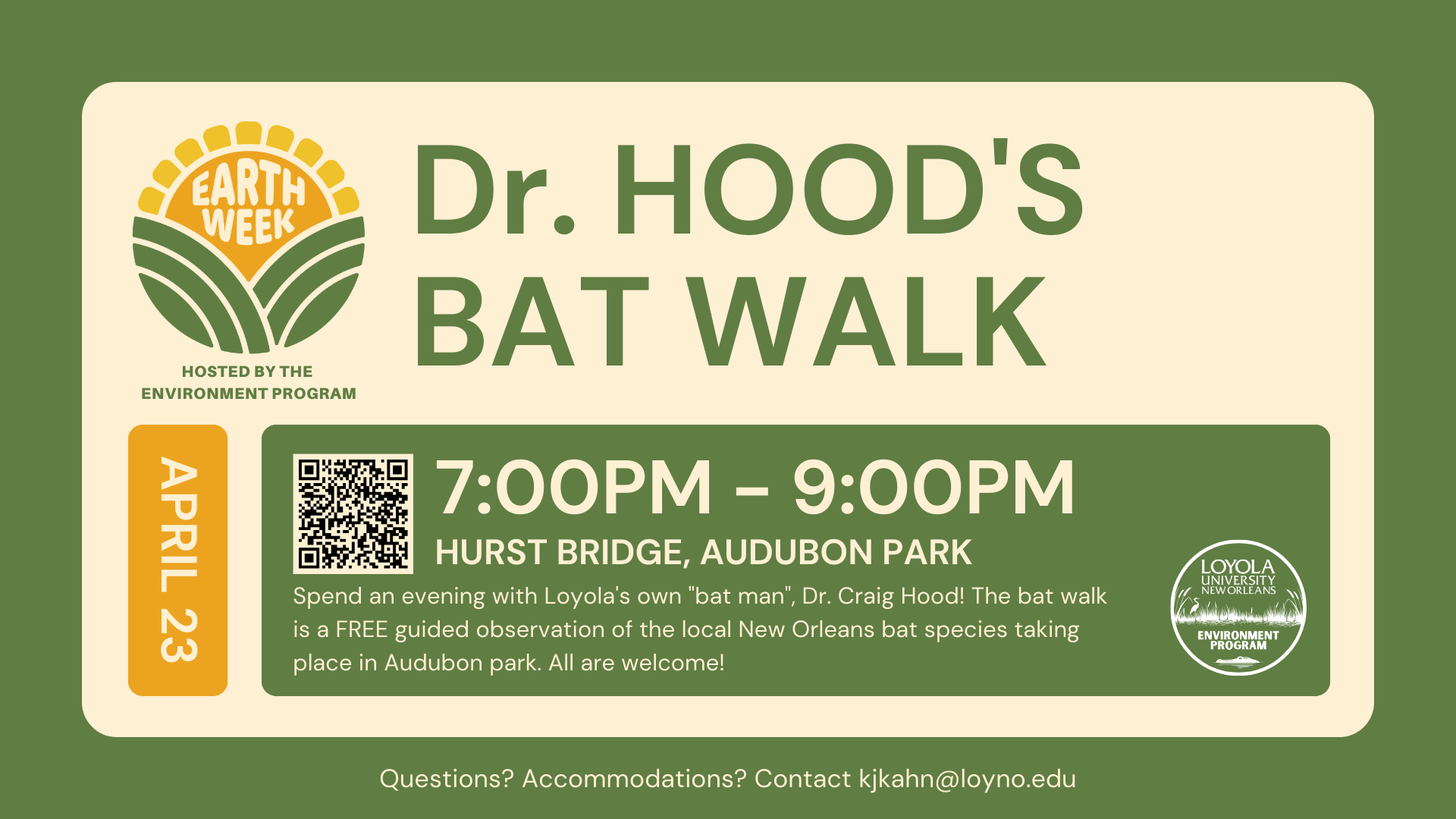 Dr. Hood's Bat Walk
