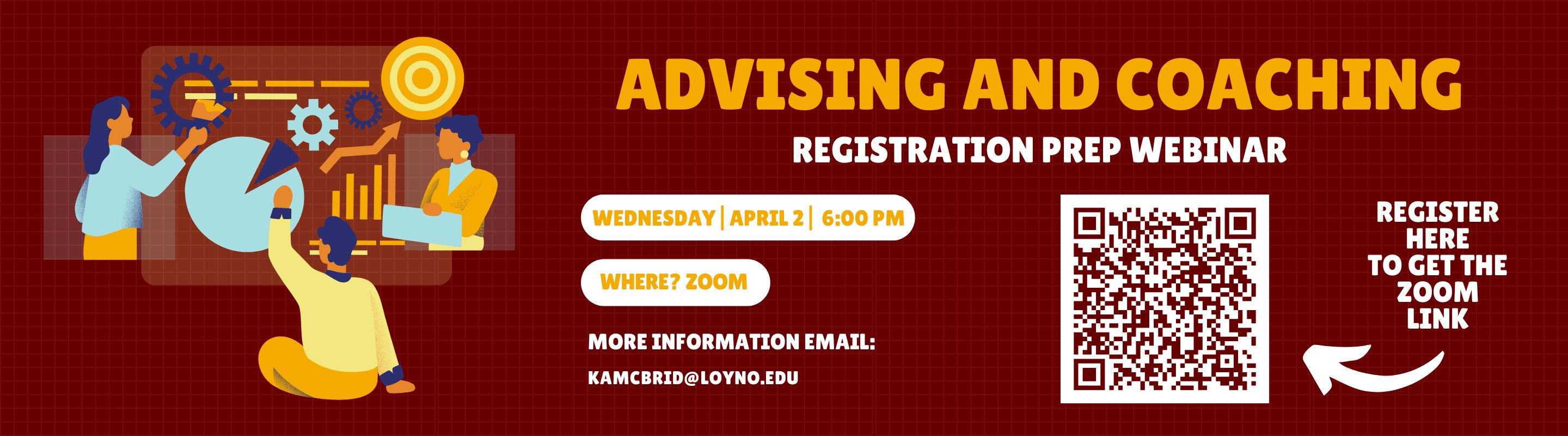 Advising and Coaching Webinar - Wed, April 2 at 6:00pm