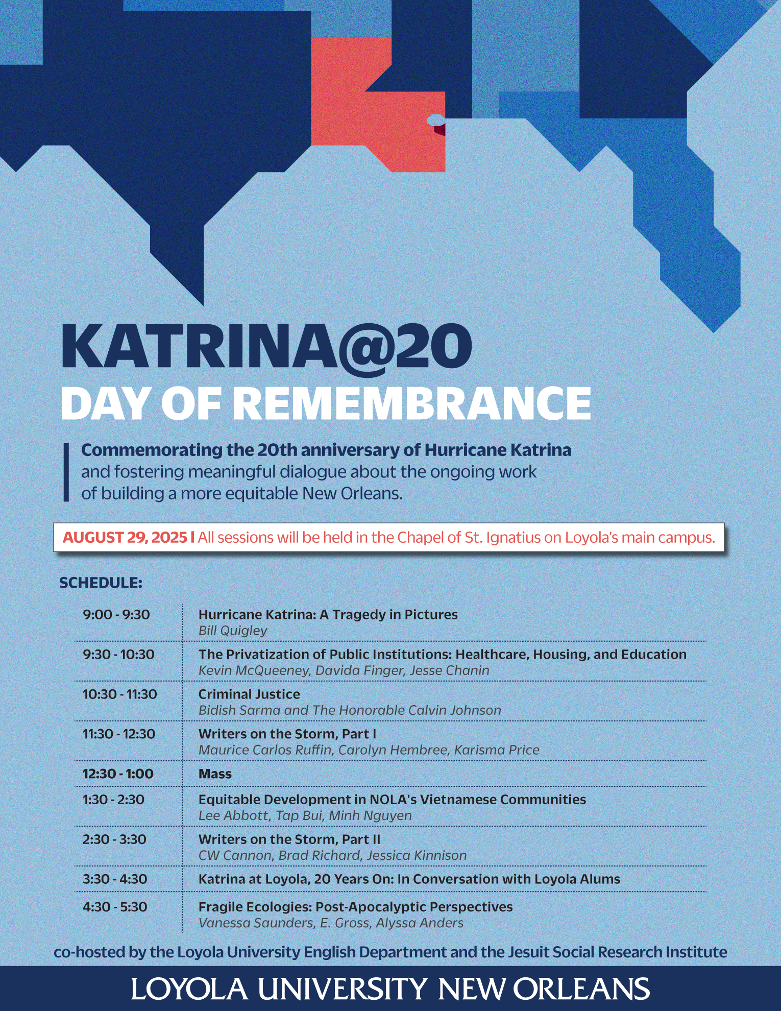 Katrina Day of Remembrance Schedule Image