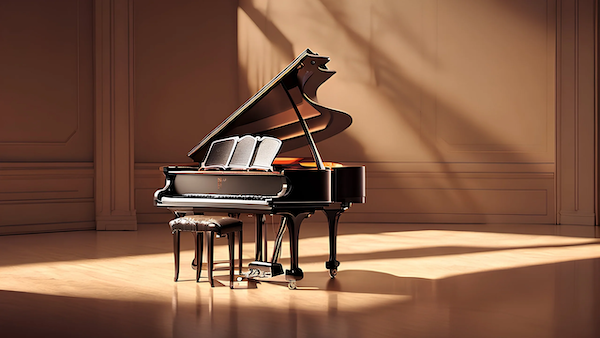 A photo of a grand piano