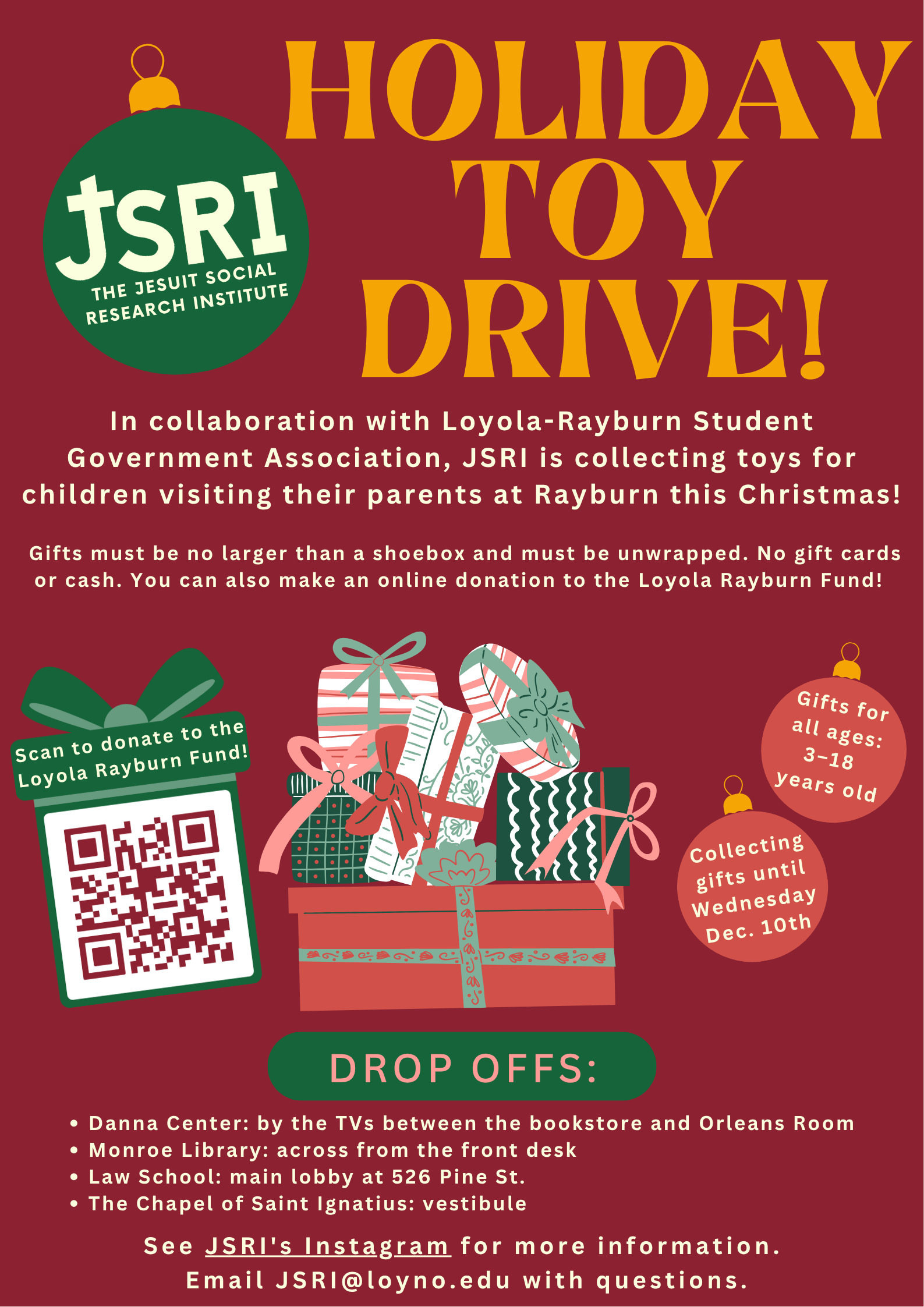 JSRI Toy Drive Flyer