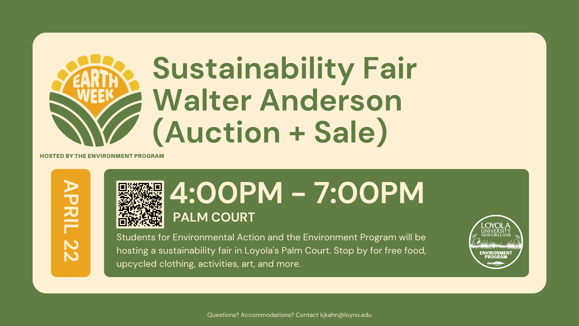 Earth Week Sustainability Fair
