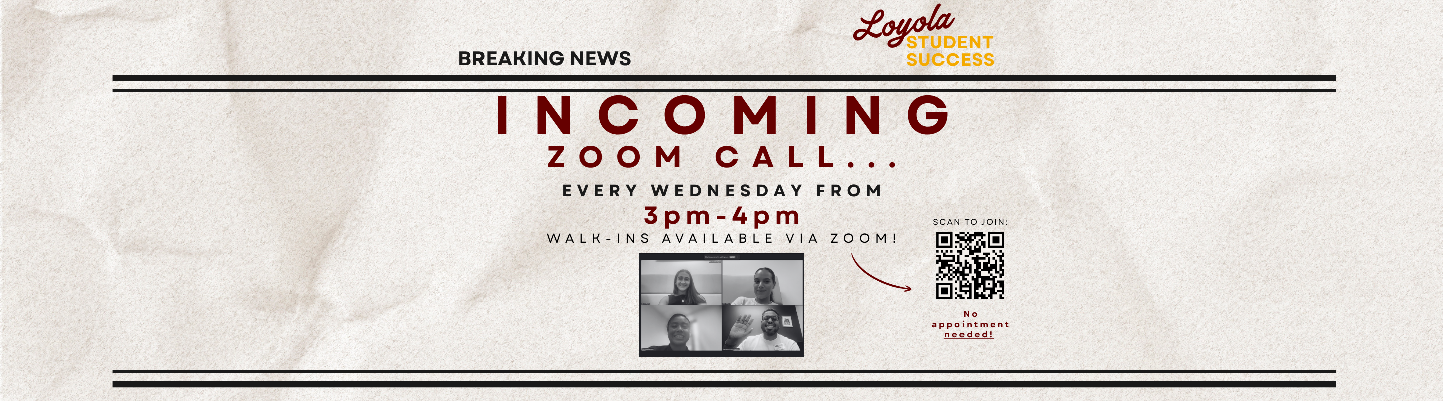 Student Success Zoom Walk Ins