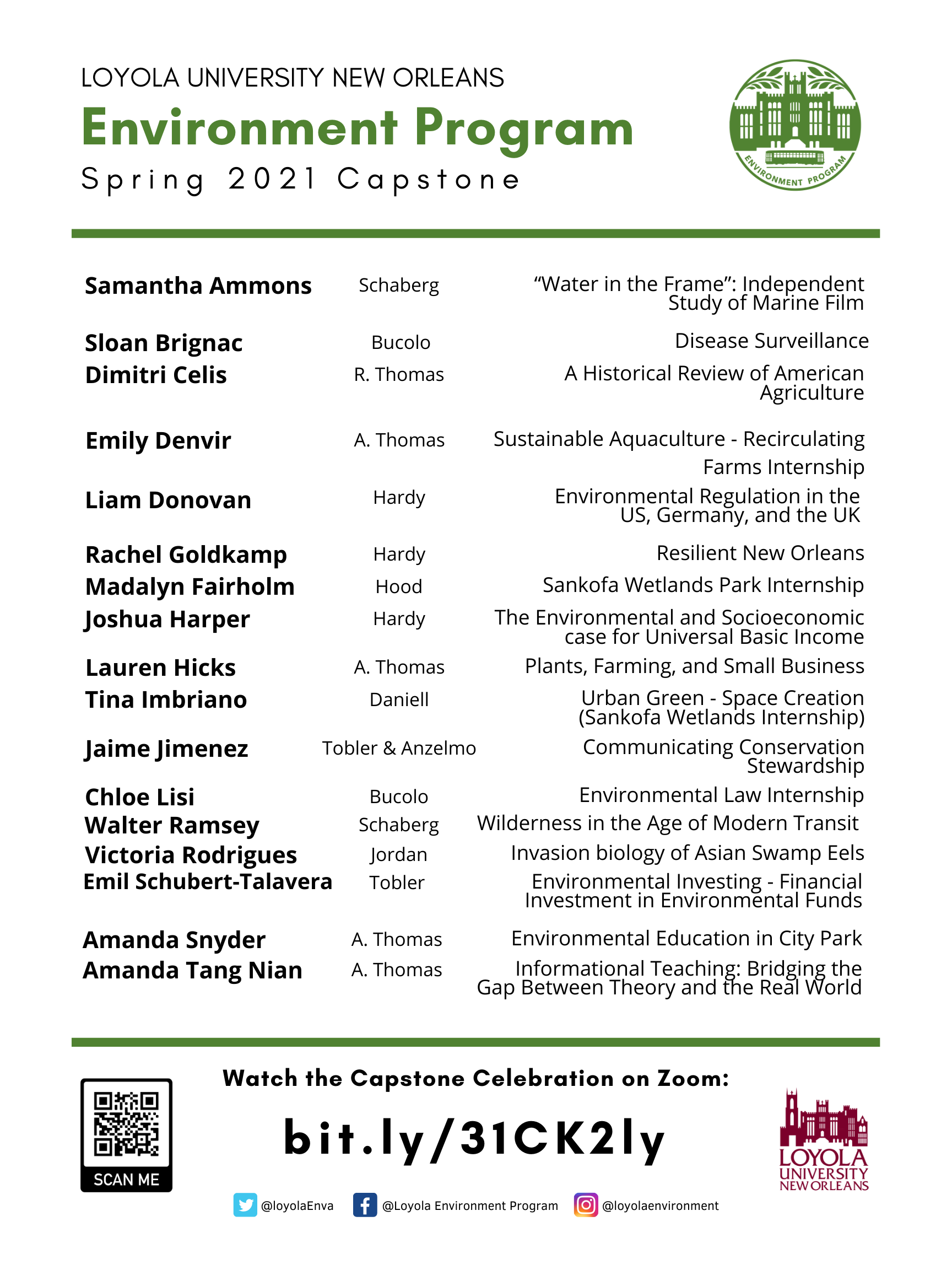 Capstone Celebration 2021